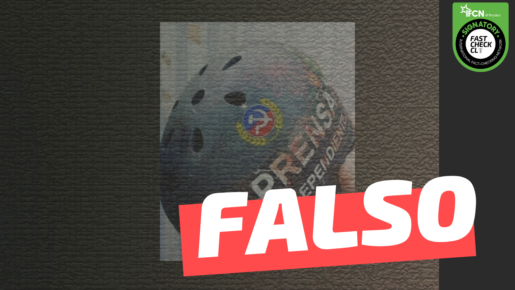 You are currently viewing (Imagen) “El casco de la periodista baleada el primero de mayo”: #Falso