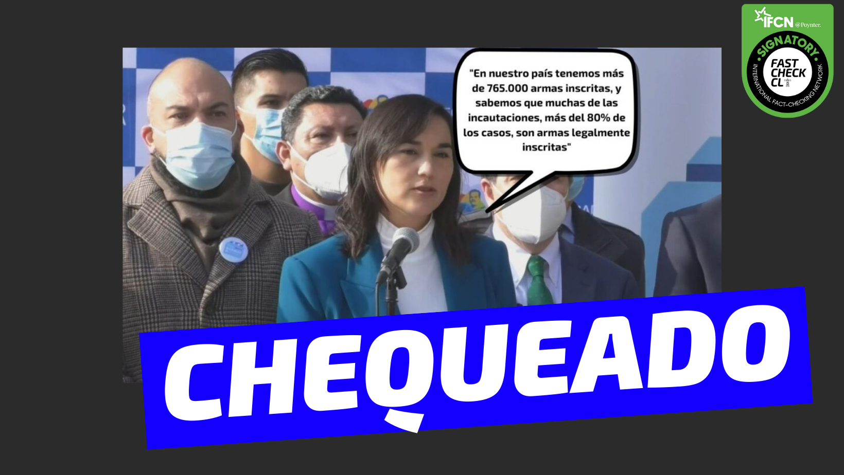 You are currently viewing “En nuestro país tenemos más de 765.000 armas inscritas, y sabemos que en muchas de las incautaciones, más del 80% de los casos son armas legalmente inscritas”: #Chequeado