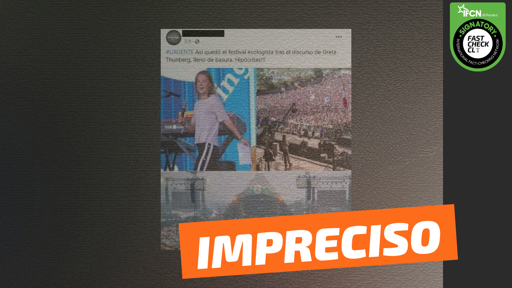 You are currently viewing (Imagen)”Así quedó el festival ecologista tras el discurso de Greta Thunberg, lleno de basura”: #Impreciso