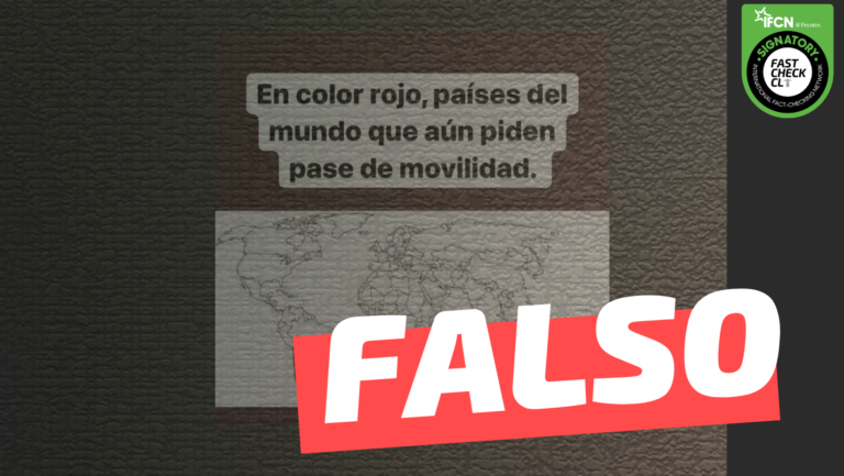 Read more about the article 鈥淐hile es el 煤nico pa铆s del mundo que pide pase de movilidad鈥� #Falso