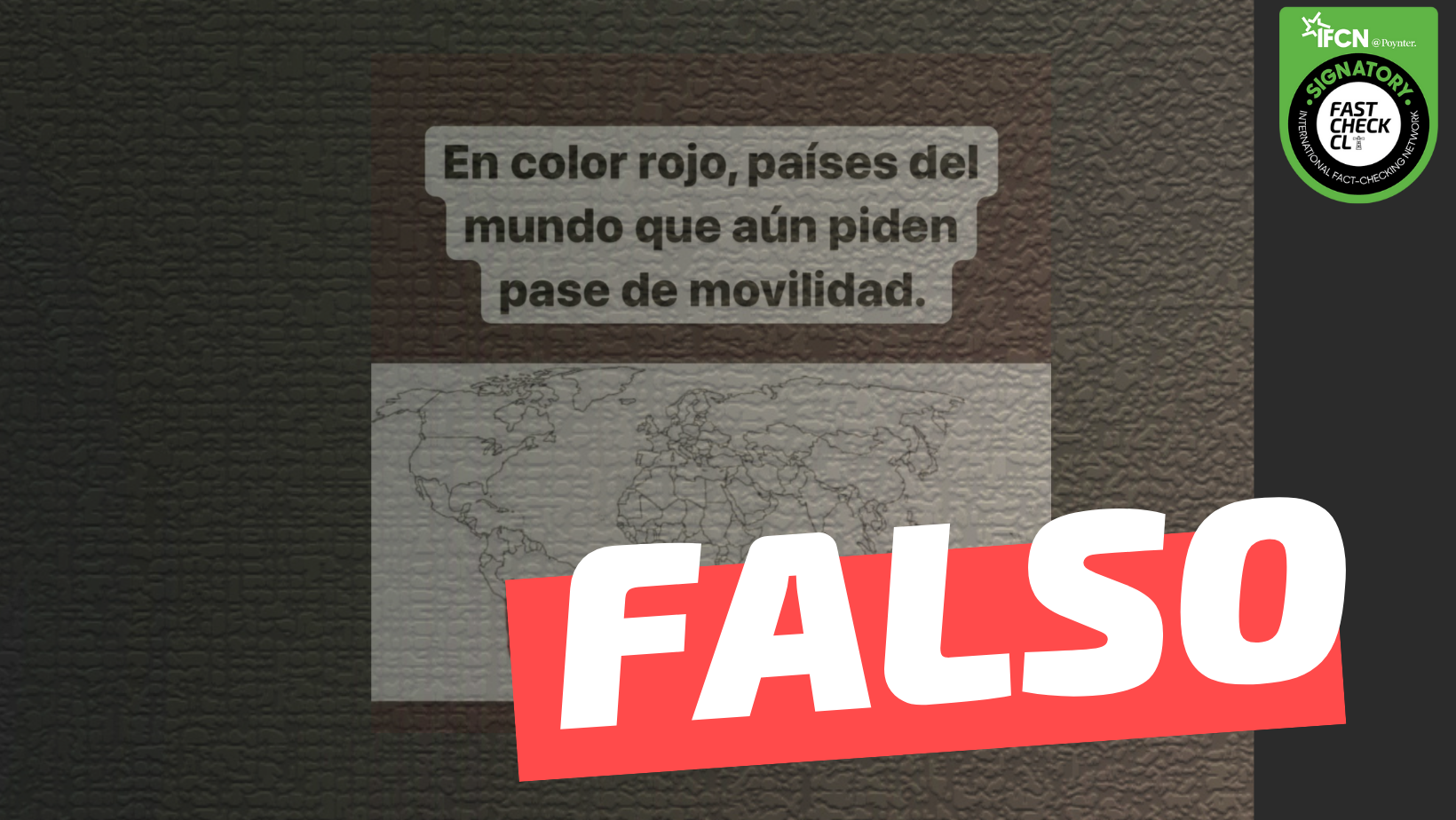 You are currently viewing “Chile es el único país del mundo que pide pase de movilidad”: #Falso