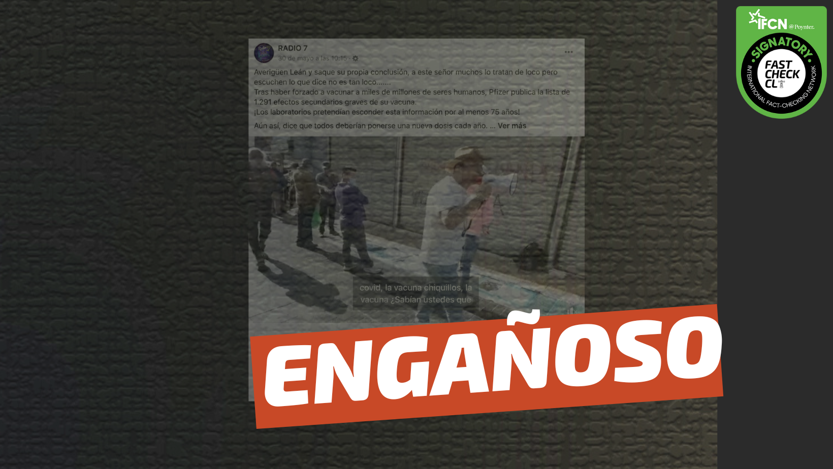 You are currently viewing “Pfizer publica la lista de los 1.291 efectos adversos graves de su vacuna”: #Engañoso