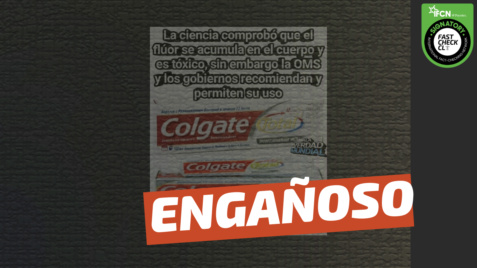 You are currently viewing (Imagen) “La ciencia comprobó que el flúor se acumula en el cuerpo y es tóxico, sin embargo la OMS y los gobiernos recomiendan y permiten su uso”: #Engañoso