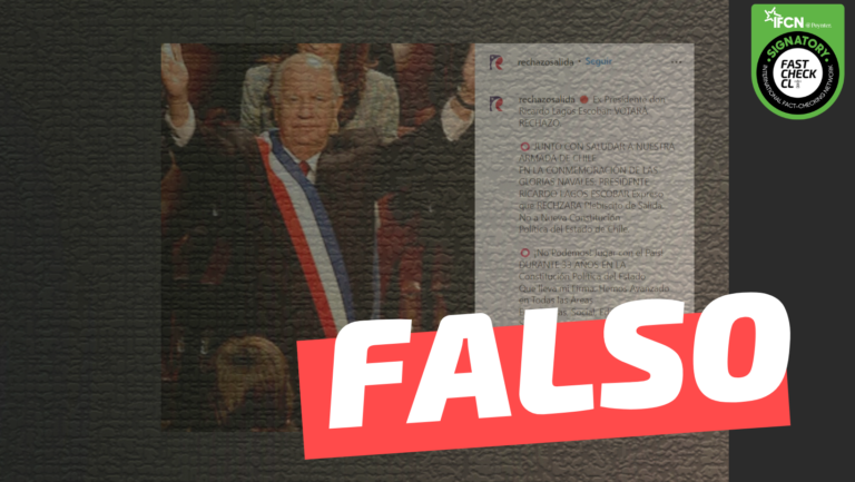 Read more about the article “En la conmemoración de las Glorias Navales el ex Presidente Ricardo Lagos expresó que rechazará plebiscito de salida”: #Falso