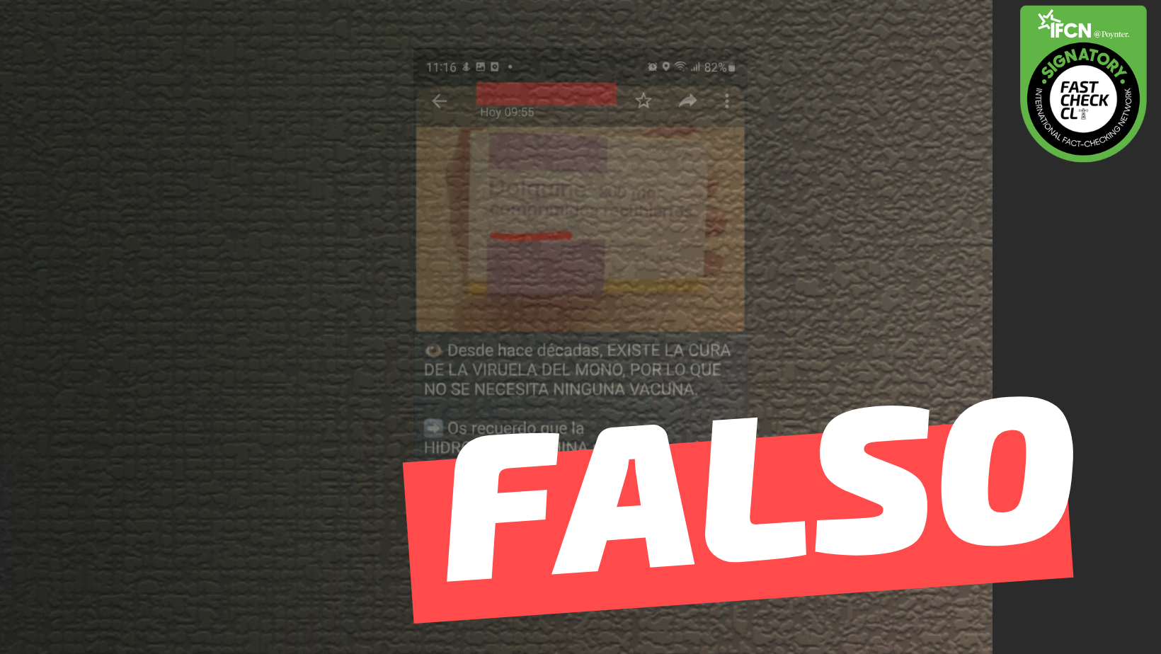 You are currently viewing La hidroxicloroquina sirve para curar el Covid-19 y la viruela del mono: #Falso