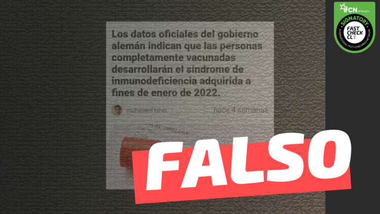 Read more about the article “Los datos oficiales del gobierno alemán indican que las personas completamente vacunadas desarrollarán el síndrome de inmunodeficiencia adquirida (SIDA)”: #Falso