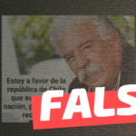 Iván Arenas dijo: “Estoy a favor de la República de Chile que es una sola nación, por eso voto rechazo”: #Falso