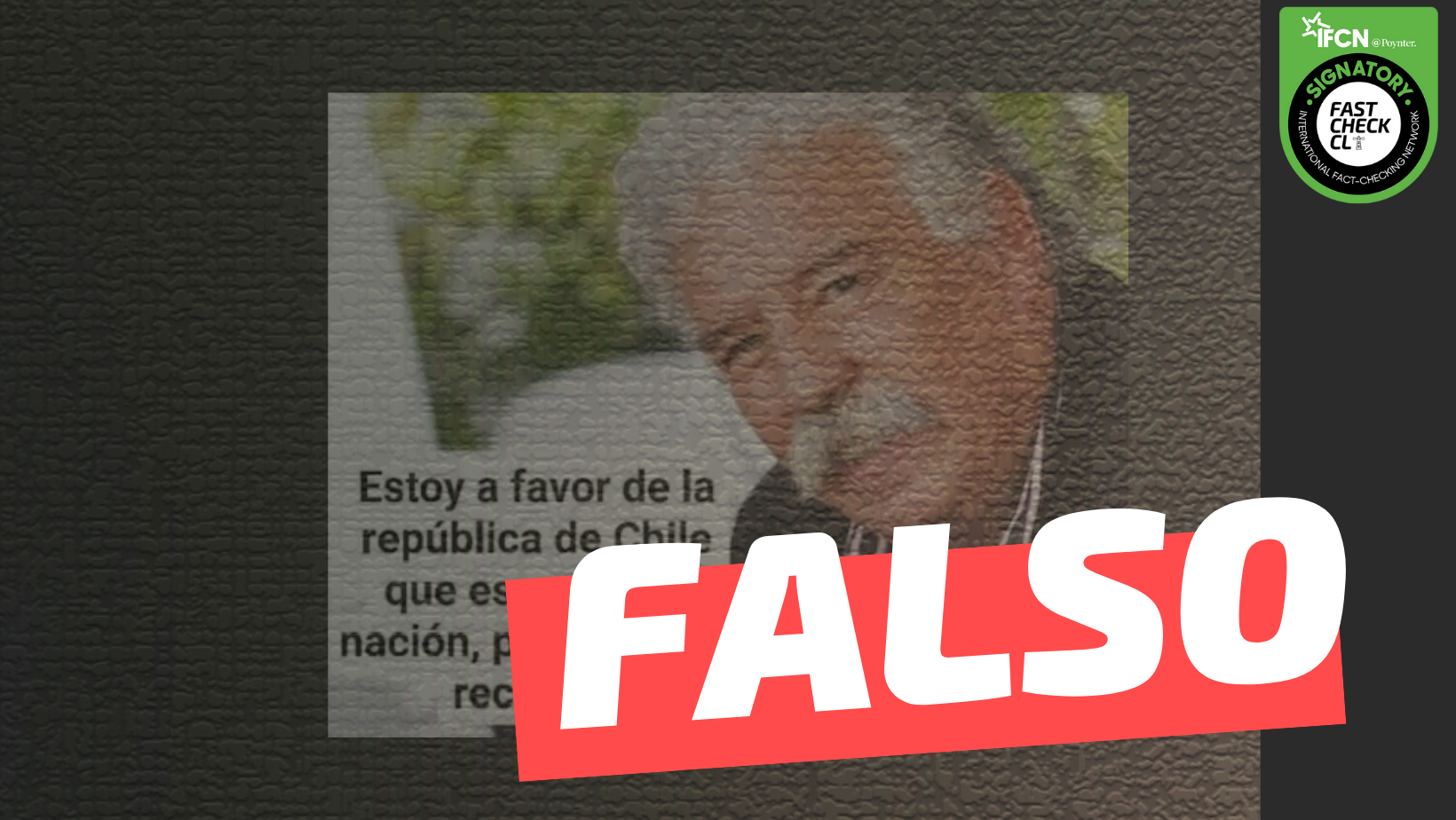 You are currently viewing Iván Arenas dijo: “Estoy a favor de la República de Chile que es una sola nación, por eso voto rechazo”: #Falso