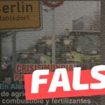 (Imagen) “Alemania: Estalla huelga de agricultores por falta de combustible y fertilizantes”: #Falso
