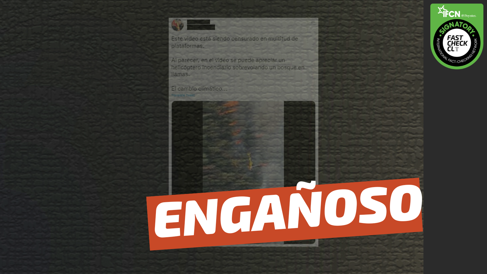 You are currently viewing (Video) Helicóptero provocando un incendio en el bosque: #Engañoso