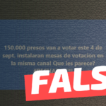 “150.000 presos votarán el 4 de septiembre”: #Falso