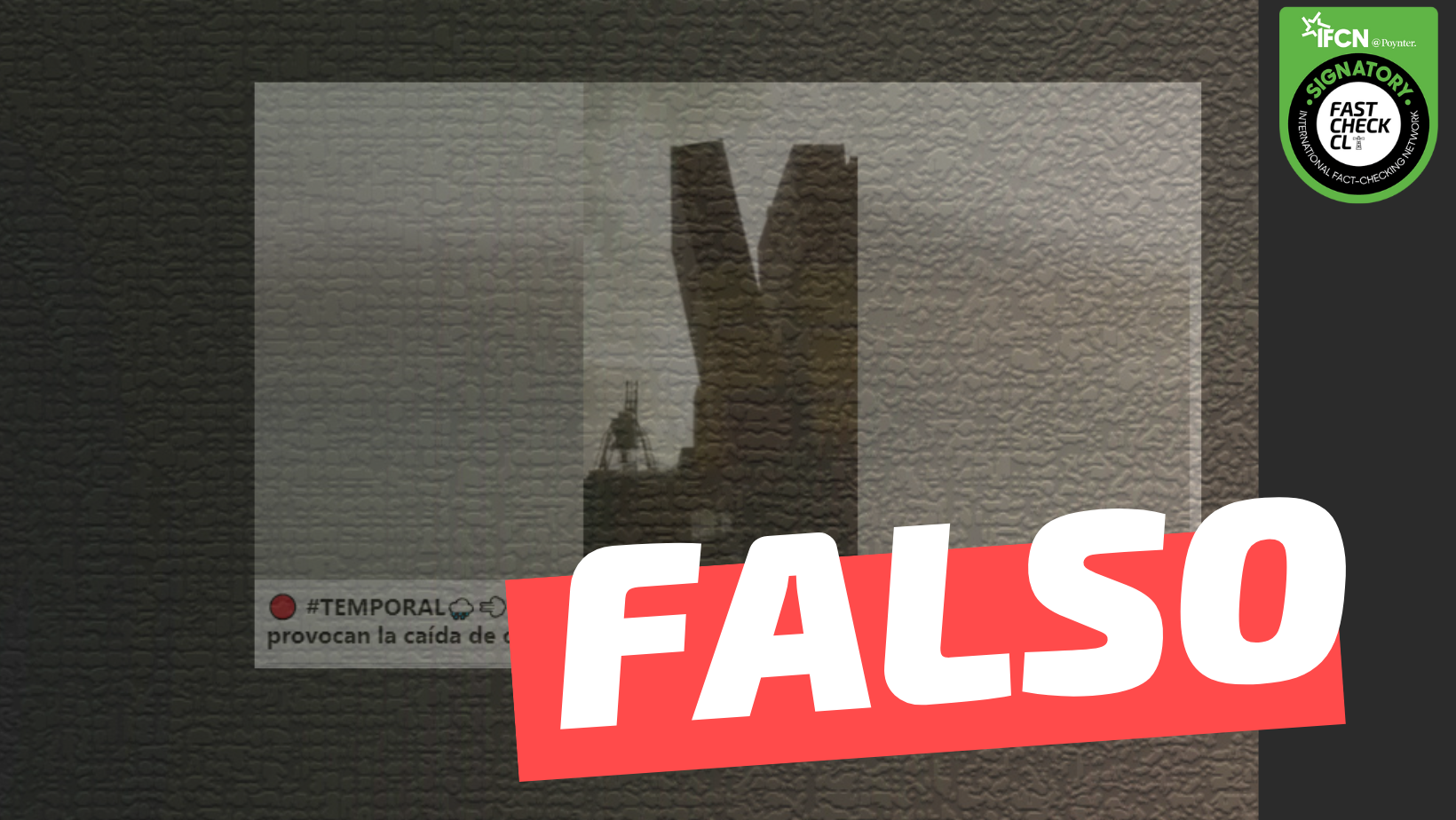 You are currently viewing (Video) “Las fuertes rachas de viento provocan la caída de contenedores en el Puerto de San Antonio”: #Falso
