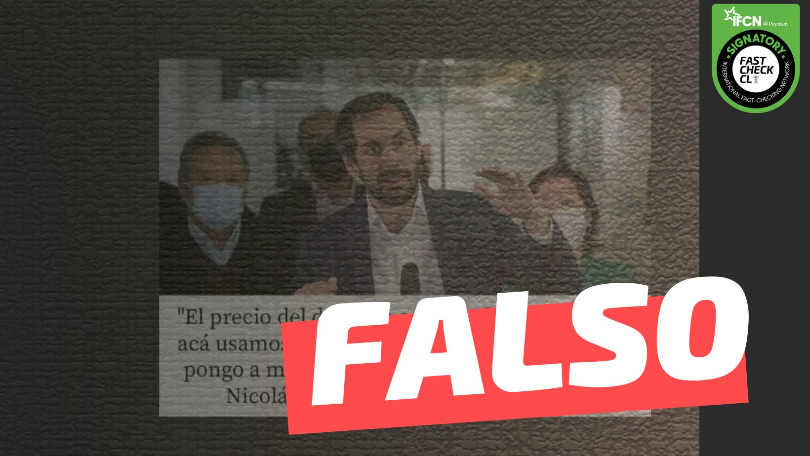 You are currently viewing Nicolás Grau: “El precio del dólar no es tan influyente porque acá usamos el peso. Por ejemplo yo siempre le pongo a mi auto 20 mil pesos de bencina. ¿Ve?”: #Falso