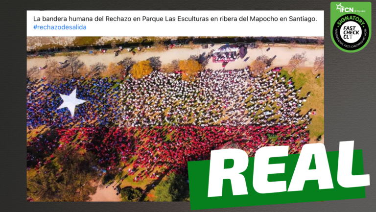 Read more about the article (Imagen) “La bandera humana del Rechazo en Parque de las Esculturas”: #Real