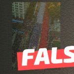 (Imagen) “Bandera humana del rechazo”: #Falso