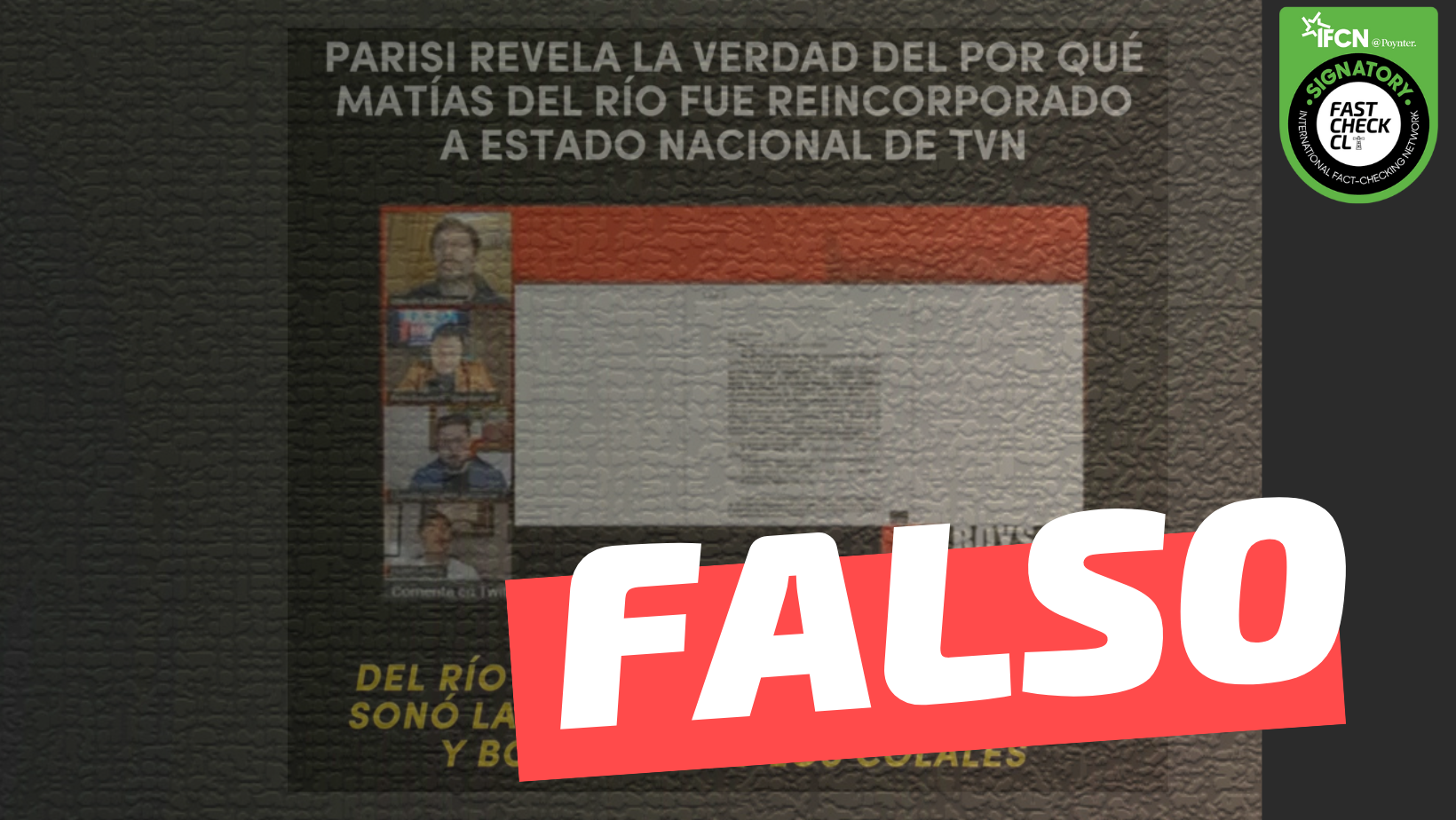 You are currently viewing (Video) Matías del Río puso una demanda judicial contra TVN: #Falso