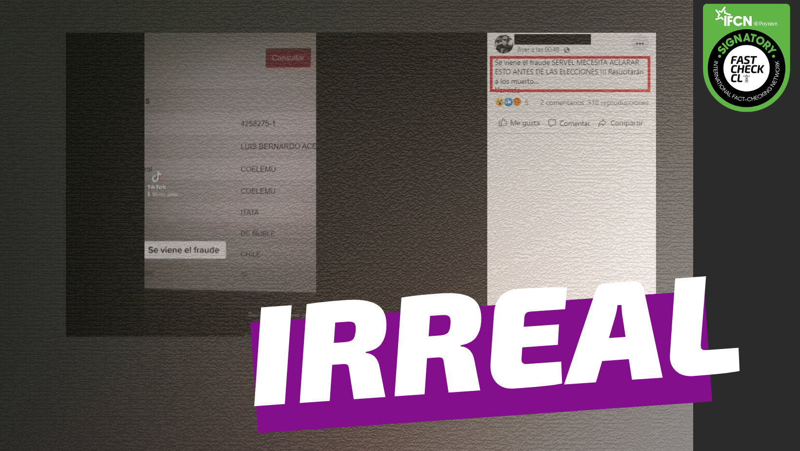 You are currently viewing (Imagen) “Van a votar los muertos”: #Irreal