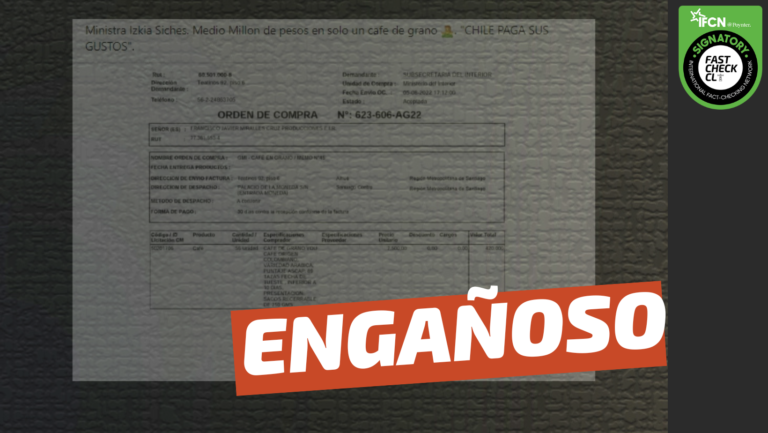 Read more about the article (Imagen) El Ministerio del Interior pagó “medio millón de pesos en solo un café de grano”: #Engañoso