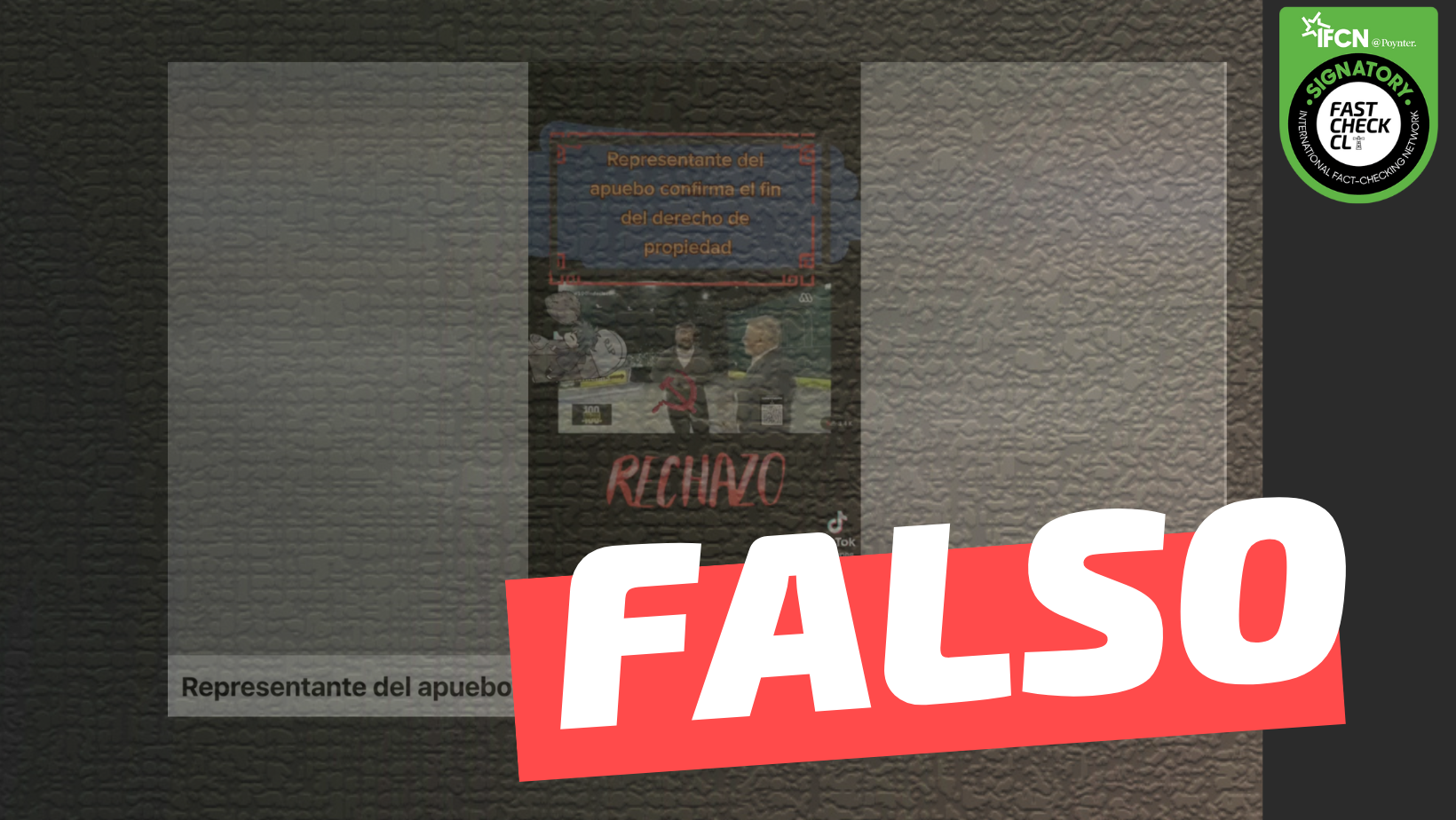 You are currently viewing (Video) “Representante del apruebo confirma fin al derecho de propiedad”: #Falso