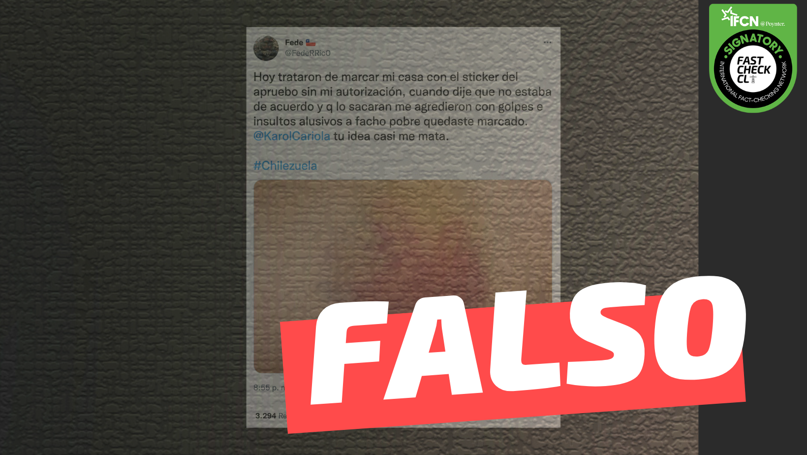 You are currently viewing (Imagen) Usuario sufre agresión física tras negativa a marcar su casa con el apruebo: #Falso