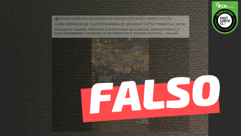 Read more about the article Video que muestra avalancha de personas entrando al concierto de Daddy Yankee en Chile: #Falso