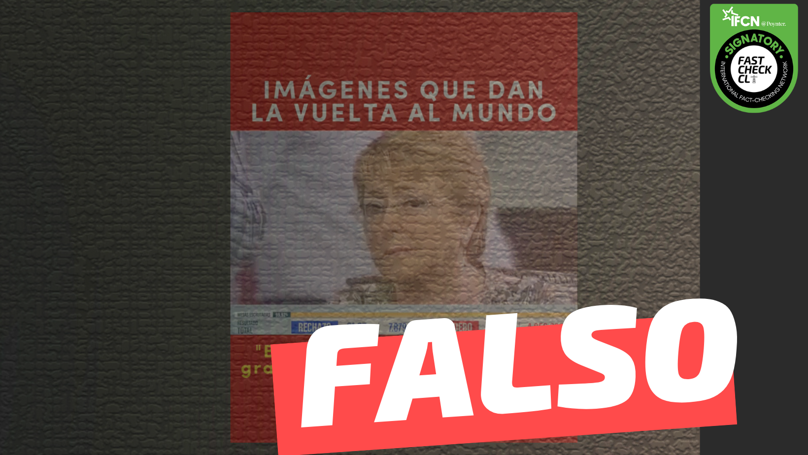 You are currently viewing (Video) “Bachelet casi llorando por la gran mega victoria del Rechazo”: #Falso