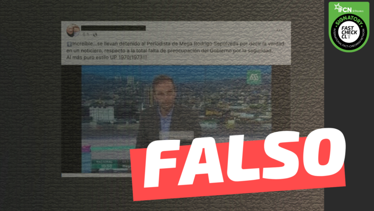 Read more about the article Periodista Rodrigo Sepúlveda fue detenido luego de su interpelación a Gabriel Boric: #Falso