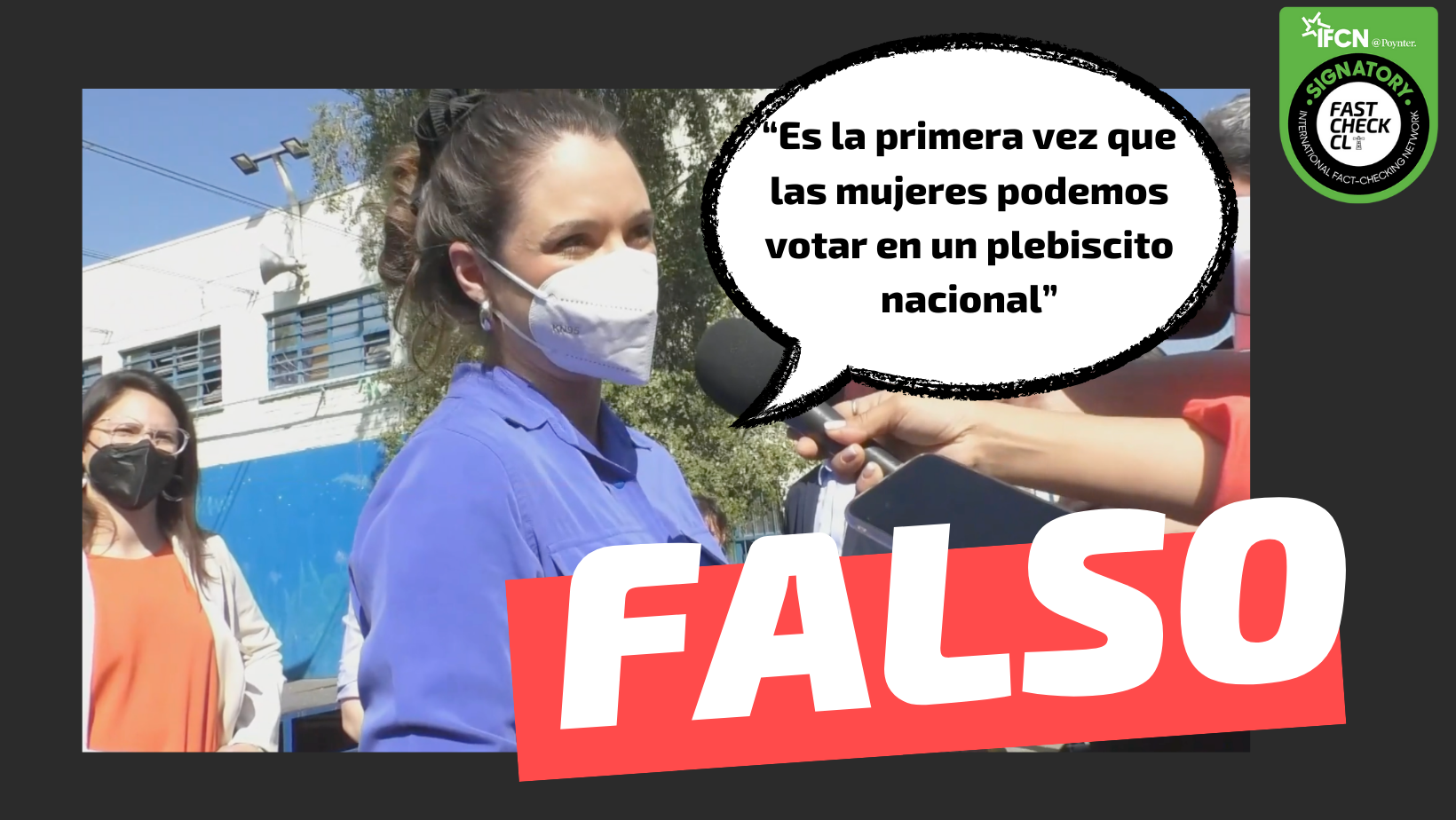 You are currently viewing “Es la primera vez que las mujeres podemos votar en un plebiscito nacional”: #Falso