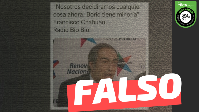 Read more about the article Francisco Chahuán: “Nosotros decidiremos cualquier cosa ahora, Boric tiene minoría”: #Falso