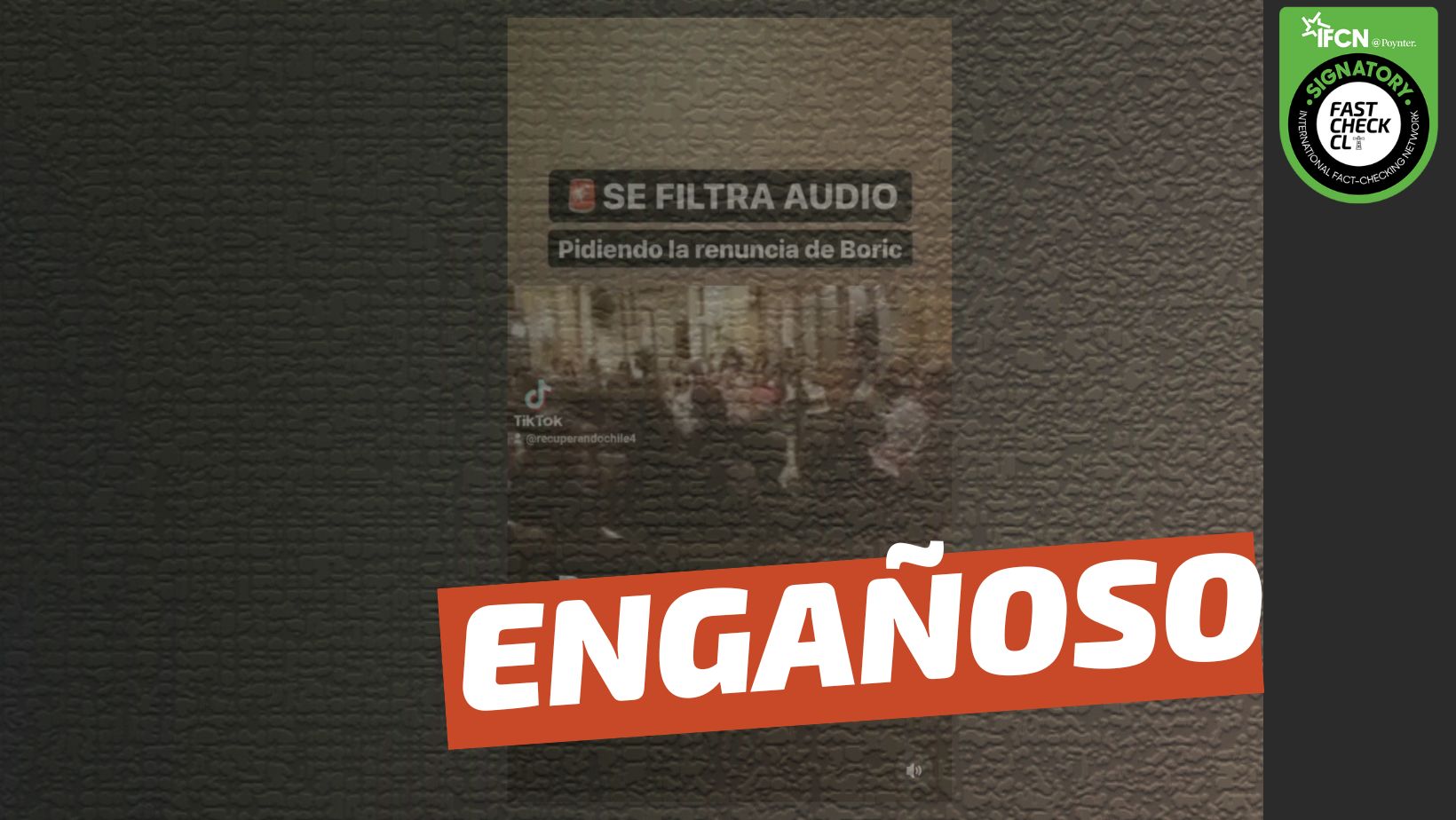 You are currently viewing (Video) “Se filtra audio del alcalde de Talagante pidiendo la renuncia de Boric”: #Engañoso