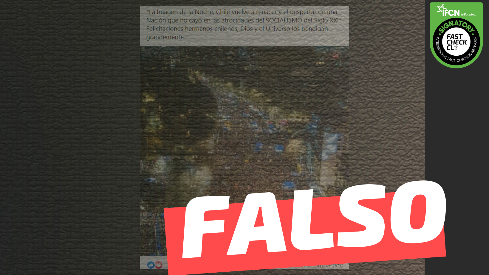 You are currently viewing La imagen de la noche en que triunfó el rechazo: #Falso