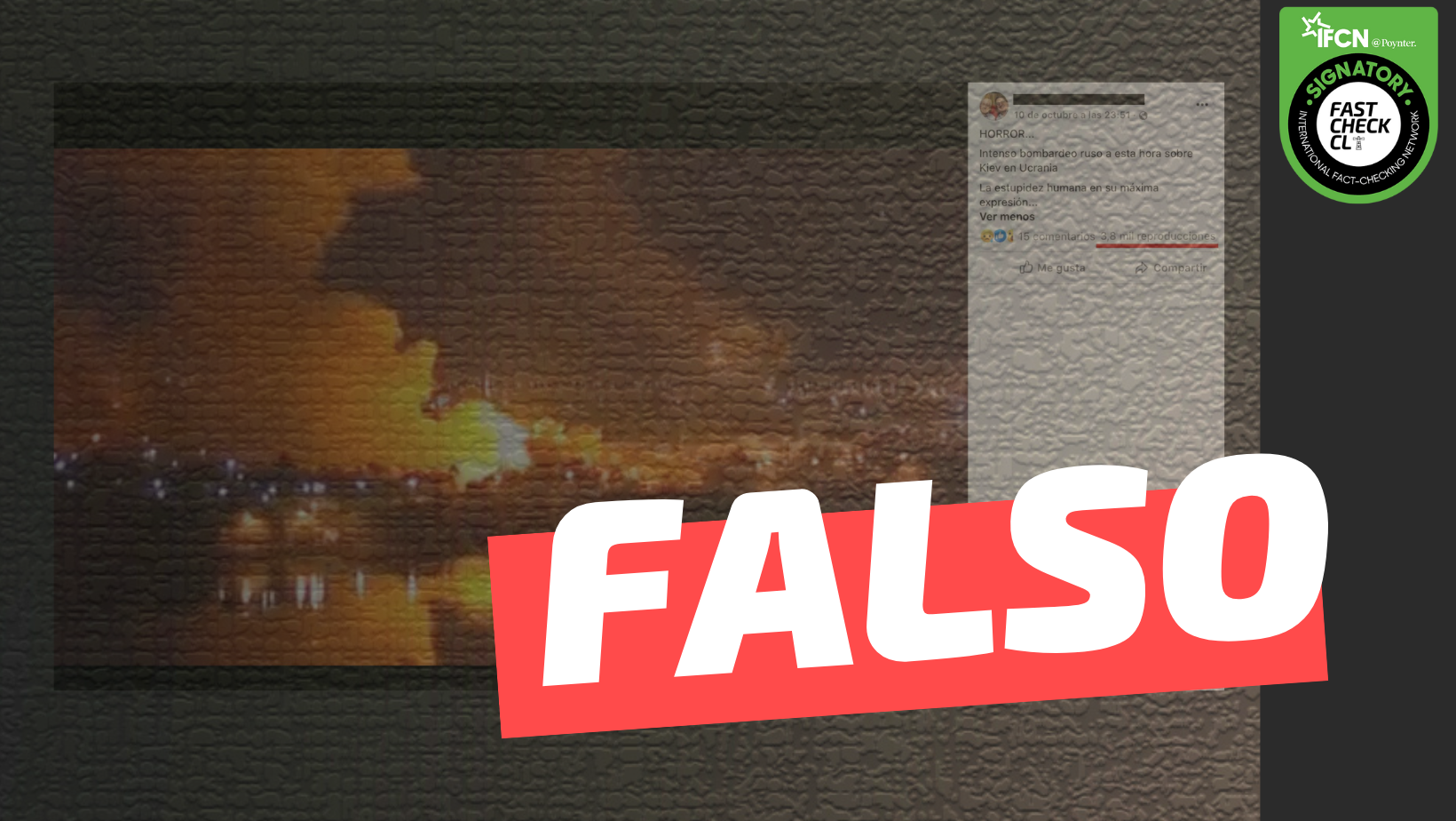You are currently viewing (Video) “Intenso bombardeo ruso a esta hora en Kiev en Ucrania”: #Falso 