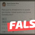 (Encuesta Twitter) Karol Cariola: “Para que la ultraderecha no quede con dudas: ¿Usted quiere una nueva Constitución?”: #Falso