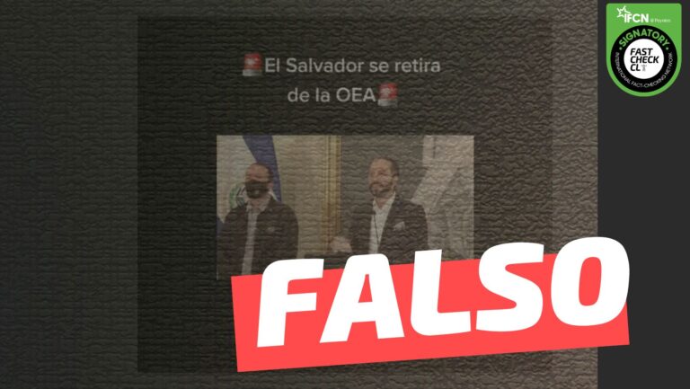 Read more about the article (Video) “El Salvador se retira de la OEA”: #Falso
