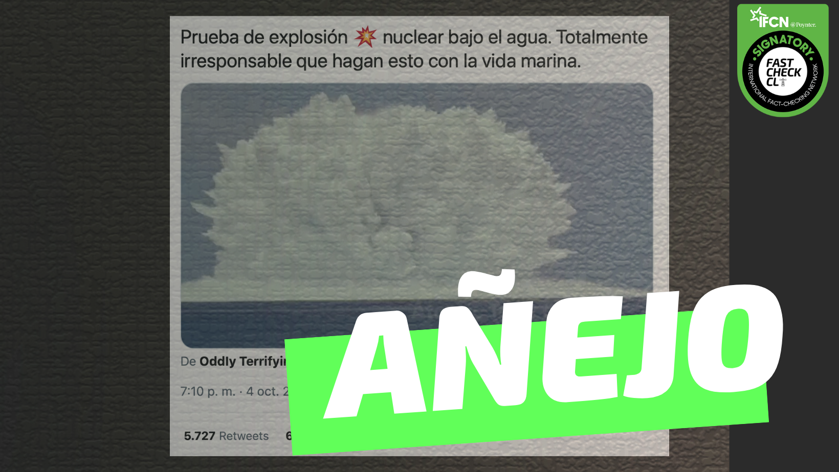 You are currently viewing (Video) “Prueba de explosión nuclear bajo el agua”: #Añejo