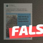 (Imagen) “Día histórico para Cuba. Así está el Malecón habanero”: #Falso
