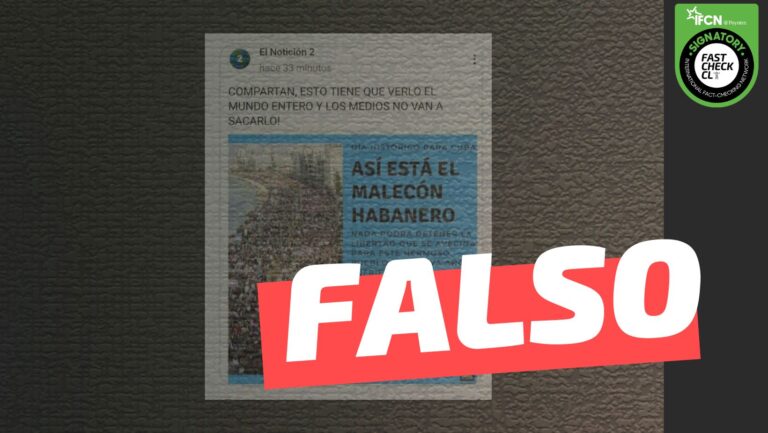 Read more about the article (Imagen) “Día histórico para Cuba. Así está el Malecón habanero”: #Falso