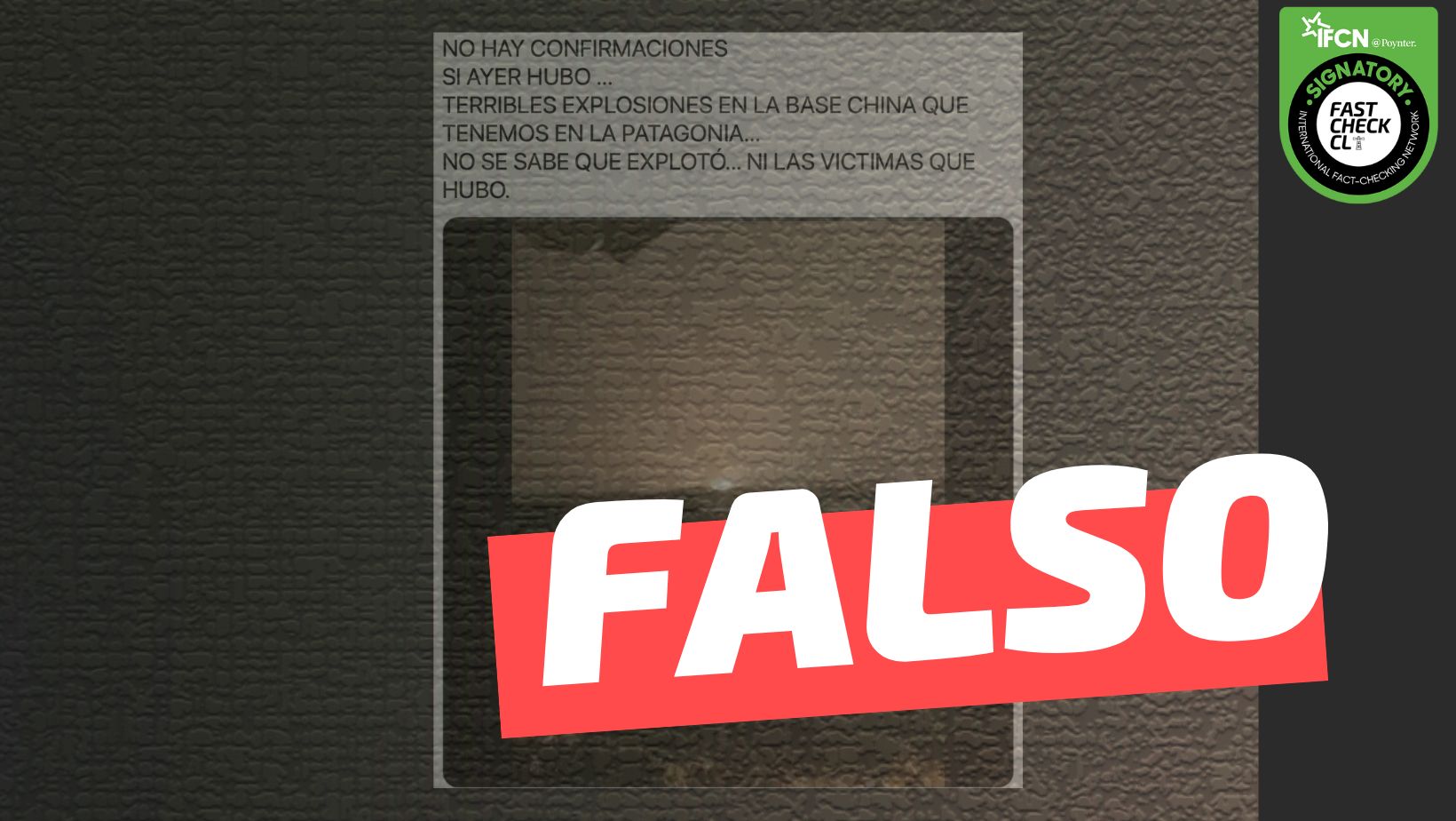 You are currently viewing (Video) Explosiones en la base china presente en la Patagonia argentina: #Falso