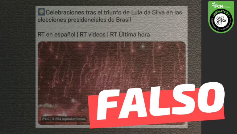 Read more about the article (Video) “Celebraciones tras el triunfo de Lula da Silva en las elecciones presidenciales de Brasil”: #Falso