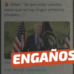 (Video) Joe Biden: “Sé que todos ustedes saben que no hay ningún problema climático”: #Engañoso