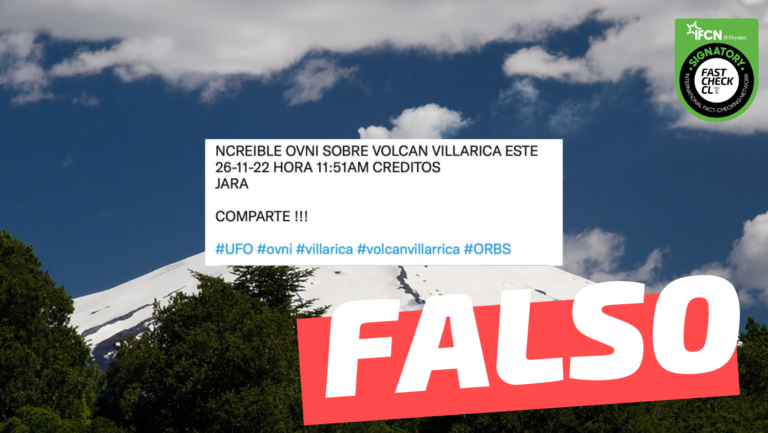 Read more about the article (Video) “Increíble OVNI sobre volcán Villarrica”: #Falso