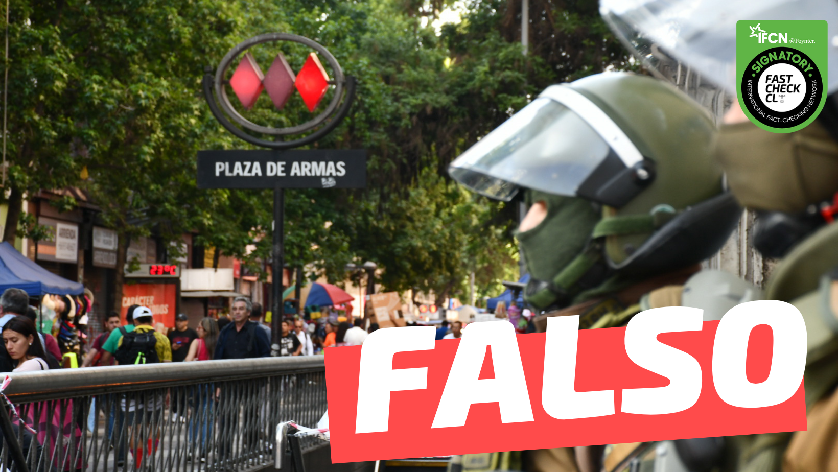 You are currently viewing (Video) “Así con el ‘avanzado’ de Gabriel Boric. Le quedó filete Santiago Centro”: #Falso