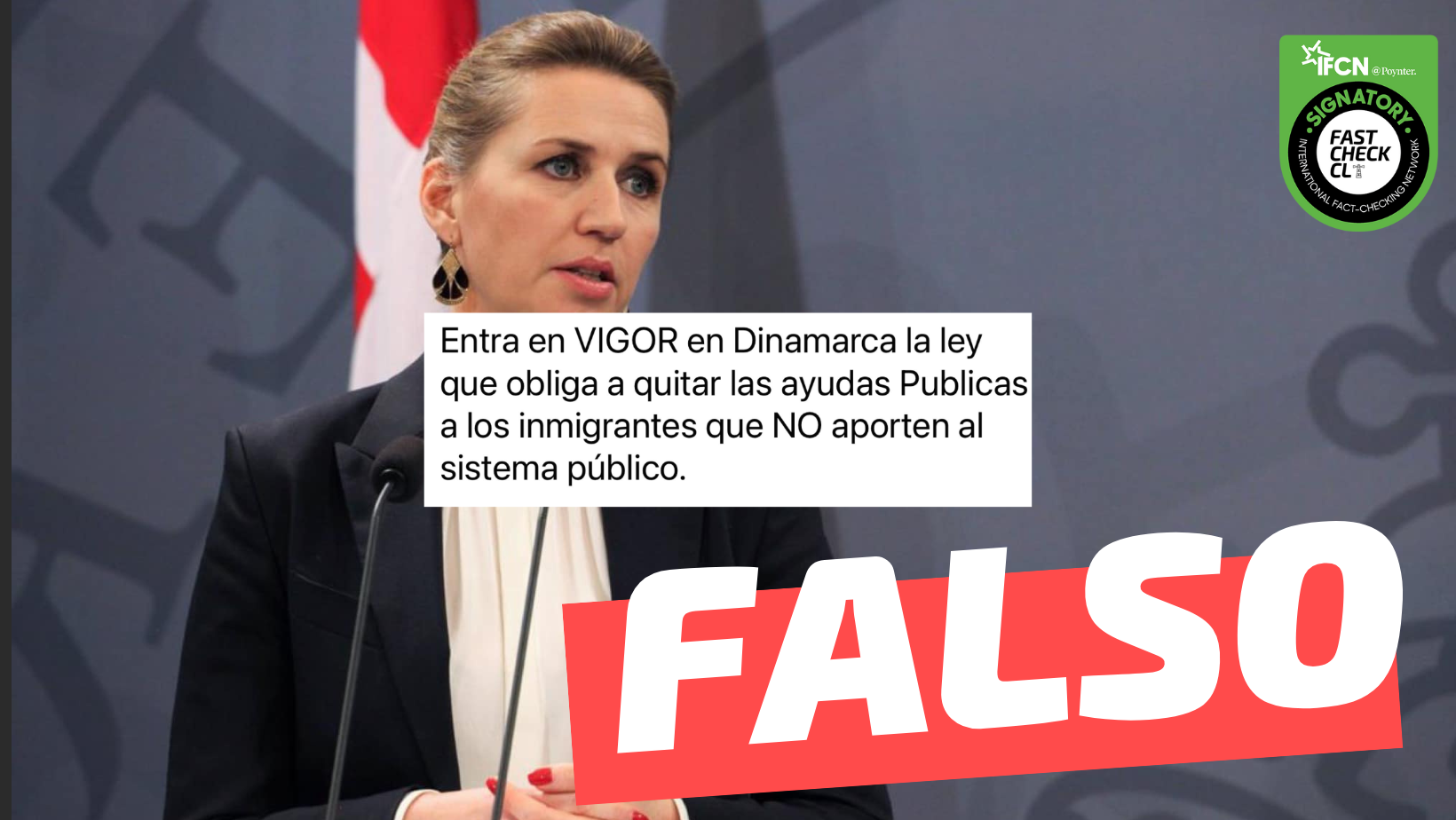 You are currently viewing “Entra en vigor en Dinamarca la ley que obliga a quitar las ayudas públicas a los inmigrantes que no aporten al sistema público”: #Falso