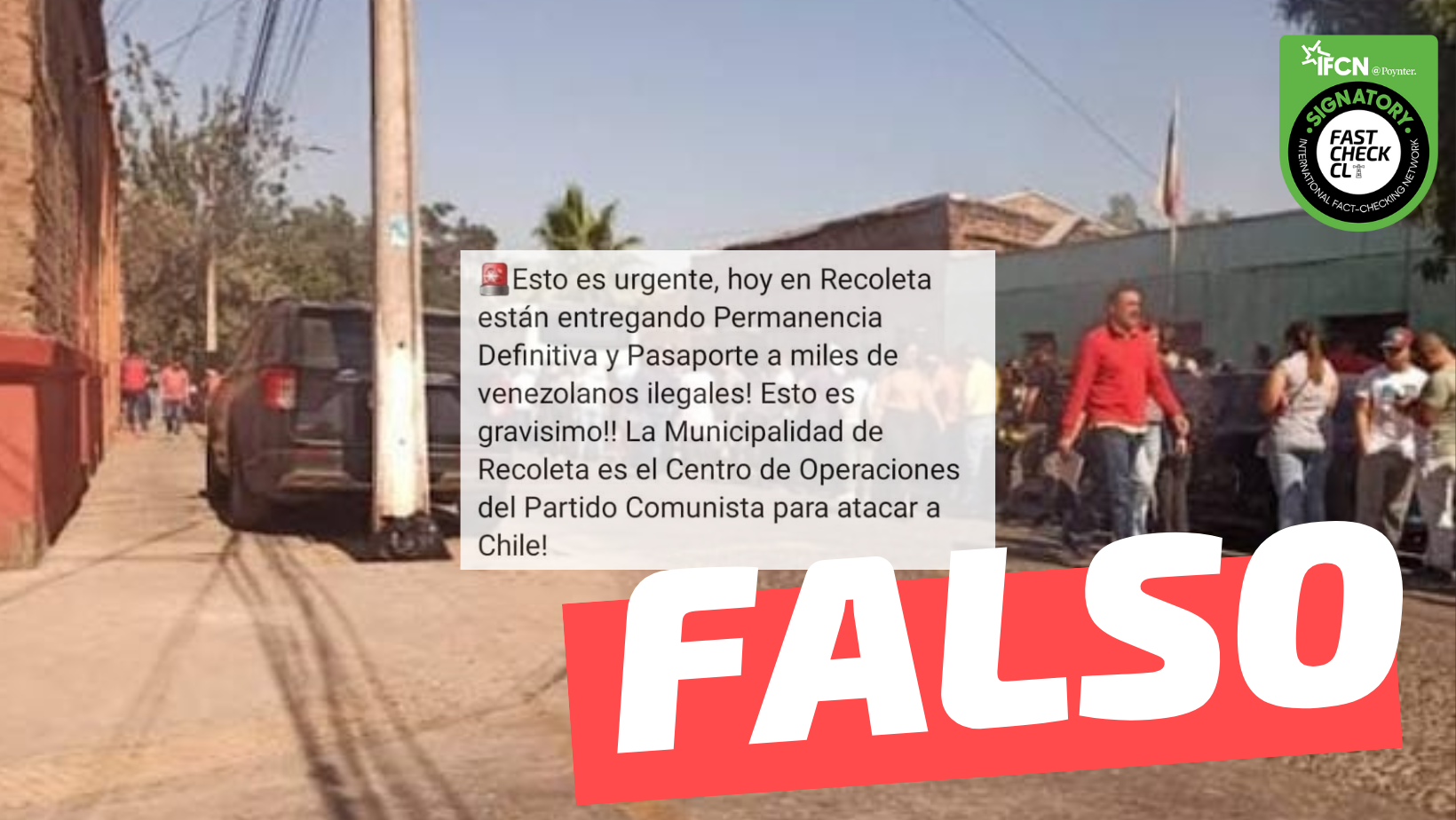 You are currently viewing “Urgente: en el estadio de Recoleta están entregando pasaportes con residencia definitiva a los venezolanos ilegales”: #Falso