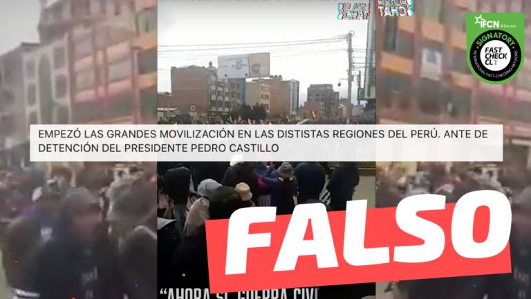 Read more about the article (Video) “Empezó la movilización en las distintas regiones del Perú”: #Falso