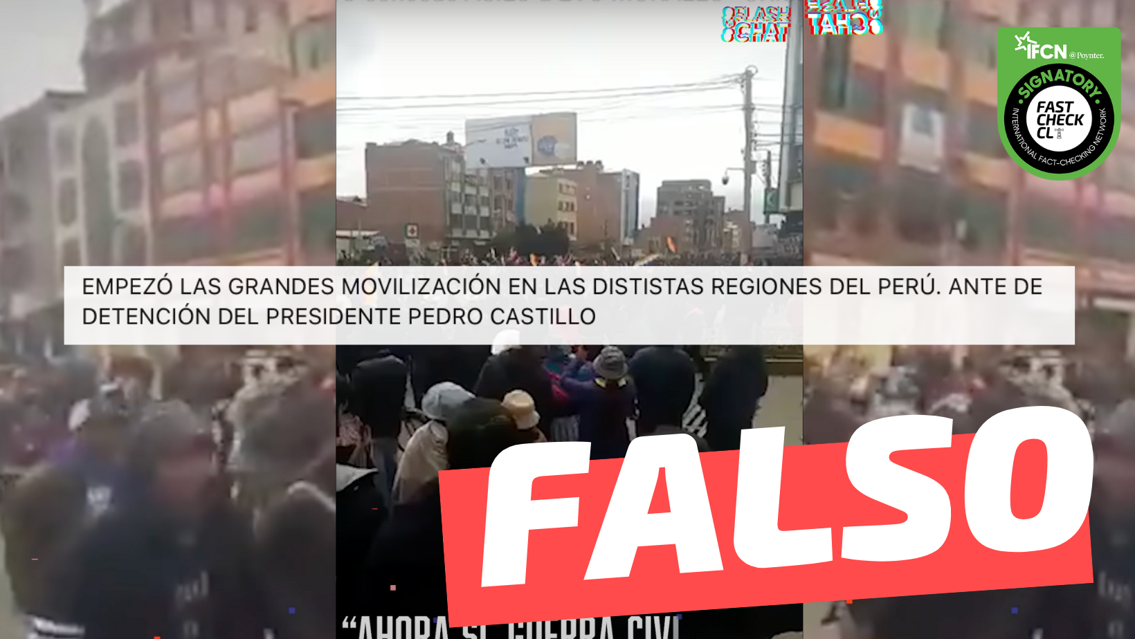 You are currently viewing (Video) “Empezó la movilización en las distintas regiones del Perú”: #Falso
