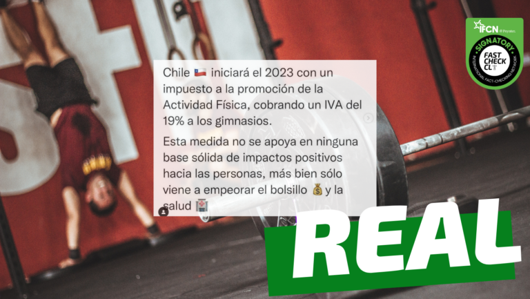 Read more about the article “Chile iniciará el 2023 con un impuesto a la promoción de la actividad física, cobrando un IVA del 19% a los gimnasios”: #Real