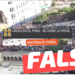 Video que muestra la crisis que se vive en Perú: #Falso