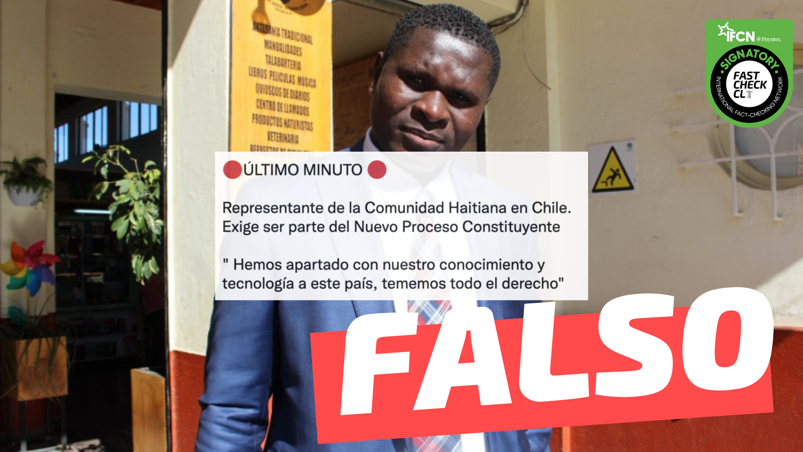 You are currently viewing “Comunidad haitiana en Chile exige ser parte del proceso constituyente: ‘Hemos aportado con nuestro conocimiento y tecnología a este país'”: #Falso