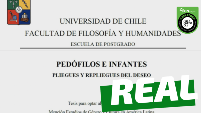 Read more about the article “Dedicatoria de tesis en U.Chile: ‘Dedicada a los niños y niñas de deseo inquieto (…). A los pedófilos de deseo culposo, para que exorcicen su malestar y sus temores por amar a quienes aman'”: #Real